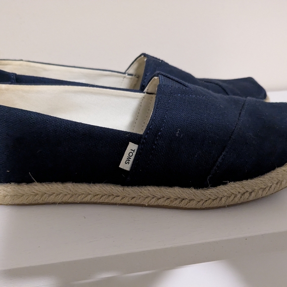 TOMS Women's Navy Espadrilles - Picture 3 of 4